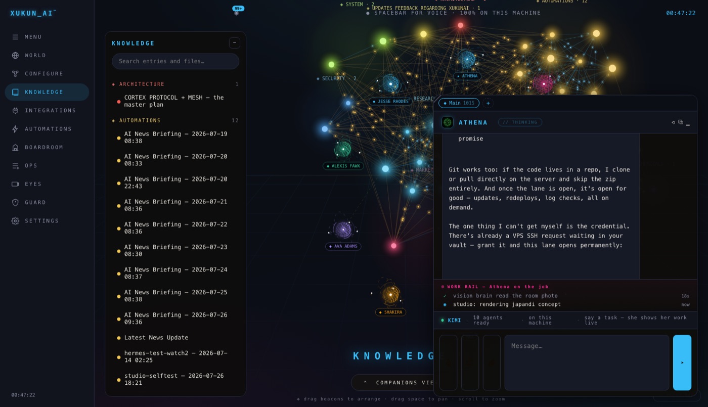 Knowledge Constellation — 3D star map of your AI's knowledge